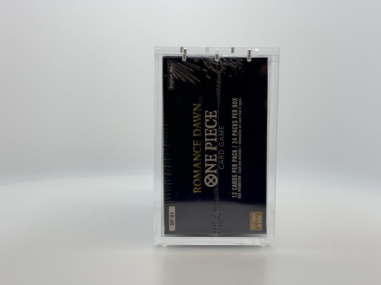 One Piece OP-01 Blue Bottom Booster Box Acrylic Case With Magnetic Lid