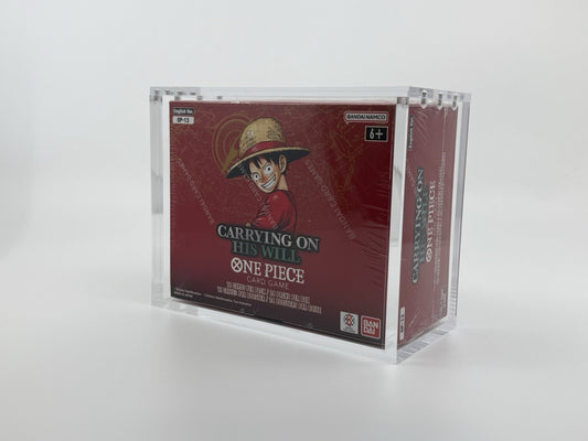 One Piece Booster Box Acrylic Case With Magnetic Lid