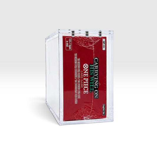 One Piece Booster Box Acrylic Display Case With Magnetic Lid