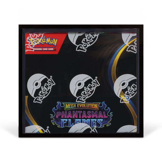 Black Acrylic Display Case for Pokémon Booster Boxes With Magnetic Lid