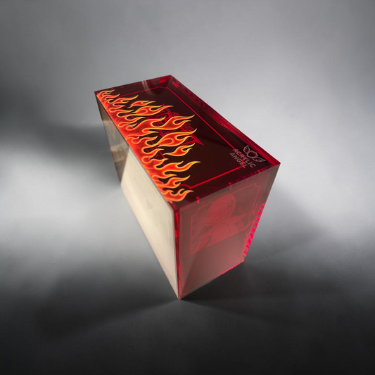 Red Flames Limited Edition Acrylic ETB Case