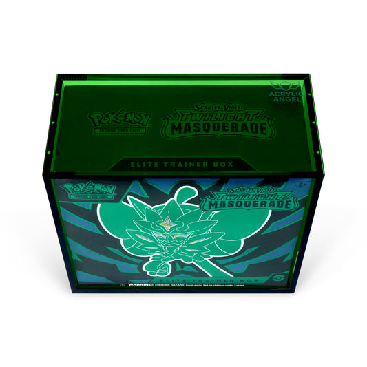 Emerald Green Acrylic ETB Case With Magnetic Lid
