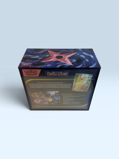 Limited Edition "Pink Ninja Star" Sapphire Blue ETB Acrylic Case With Magnetic Lid