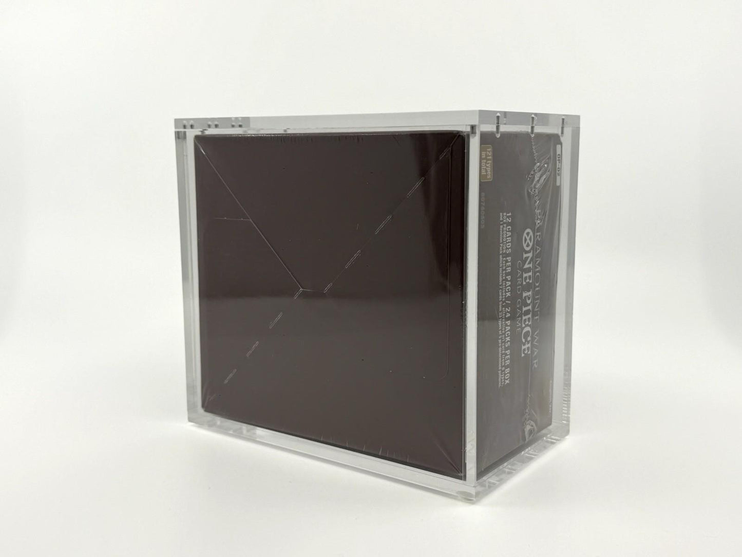 One Piece OP-02 Booster Box Acrylic Case With Magnetic Lid