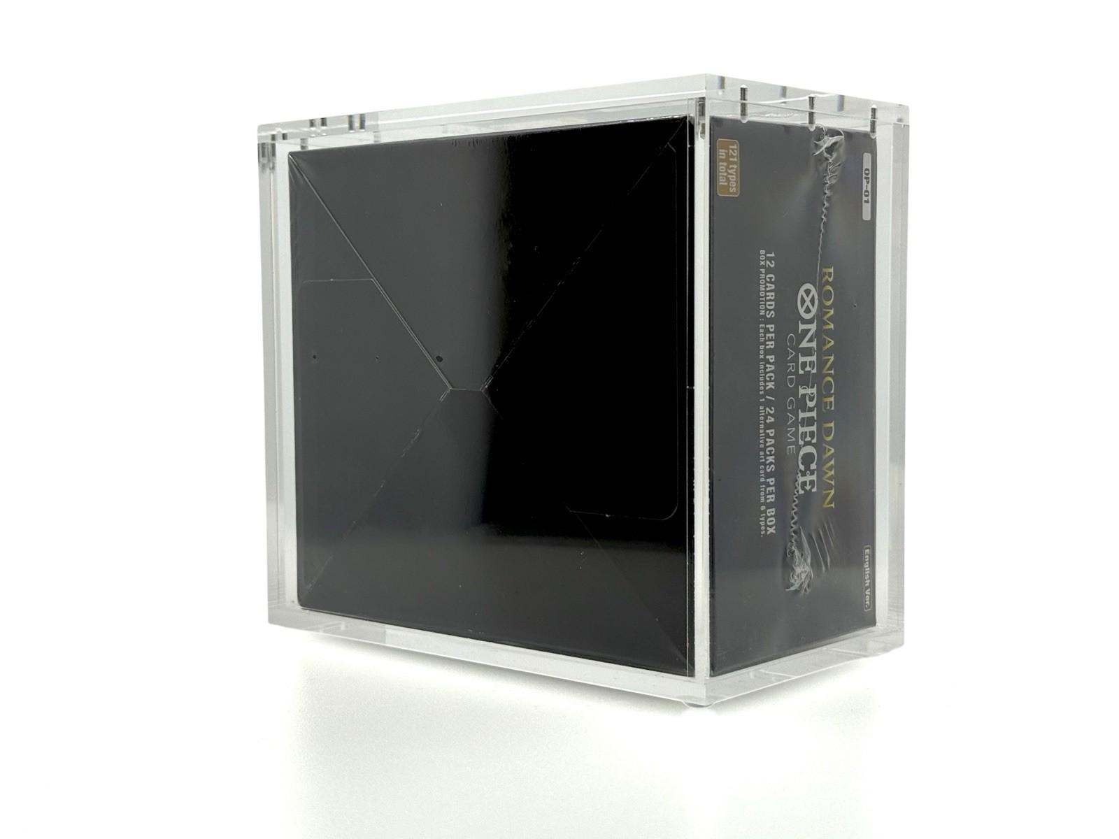 One Piece OP-01 Blue Bottom Booster Box Acrylic Case With Magnetic Lid One Piece OP-01 Blue Bottom Booster Box Acrylic Case With Magnetic Lid