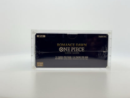 One Piece OP-01  Blue Bottom Booster Box Acrylic Case With Magnetic Lid