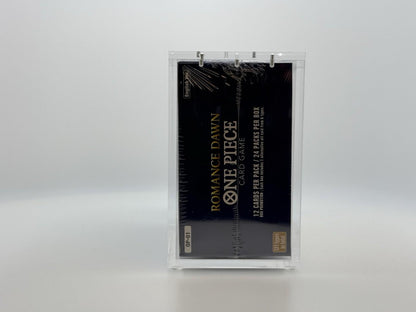 One Piece OP-01  Blue Bottom Booster Box Acrylic Case With Magnetic Lid