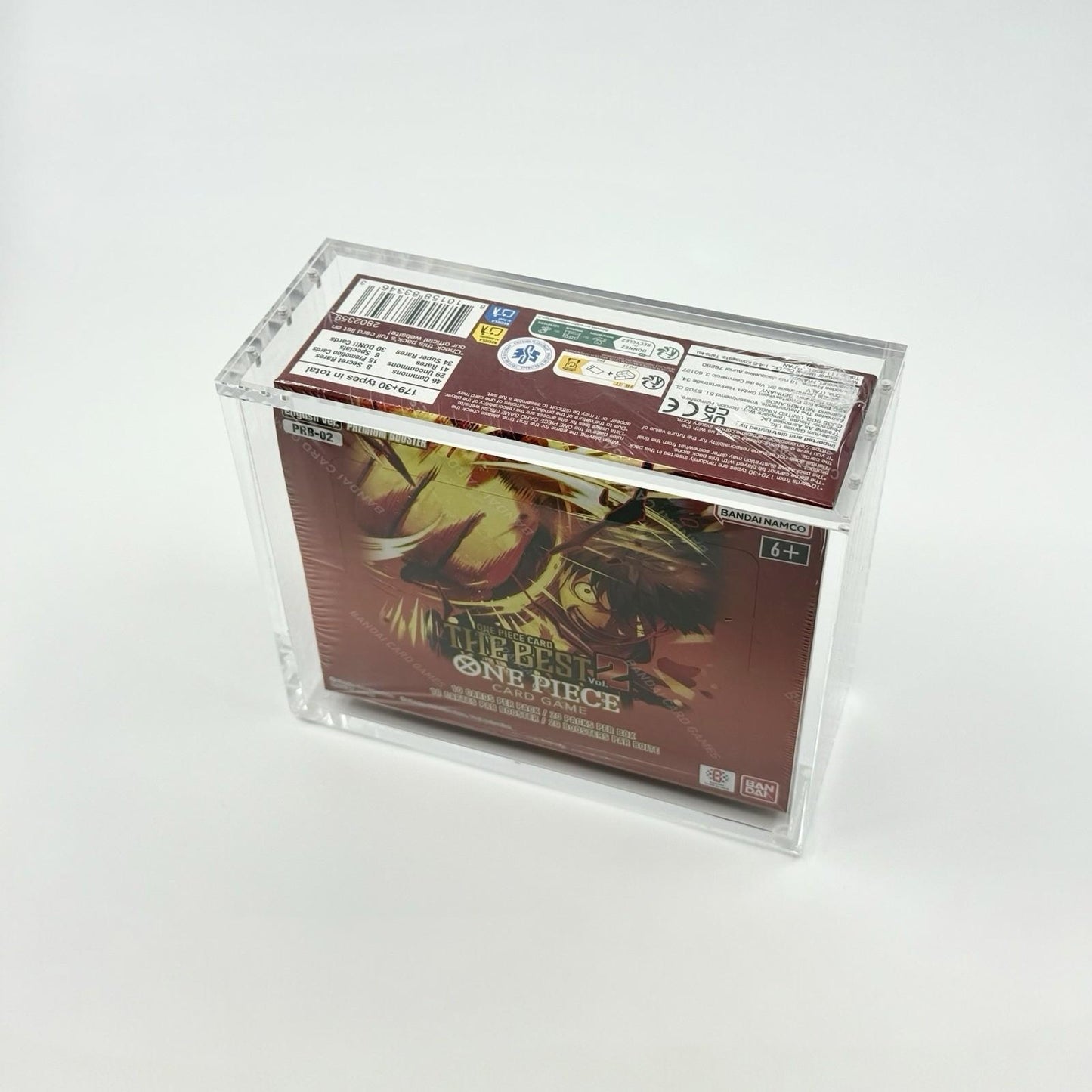 One Piece PRB-02 Booster Box Acrylic Case With Magnetic Lid