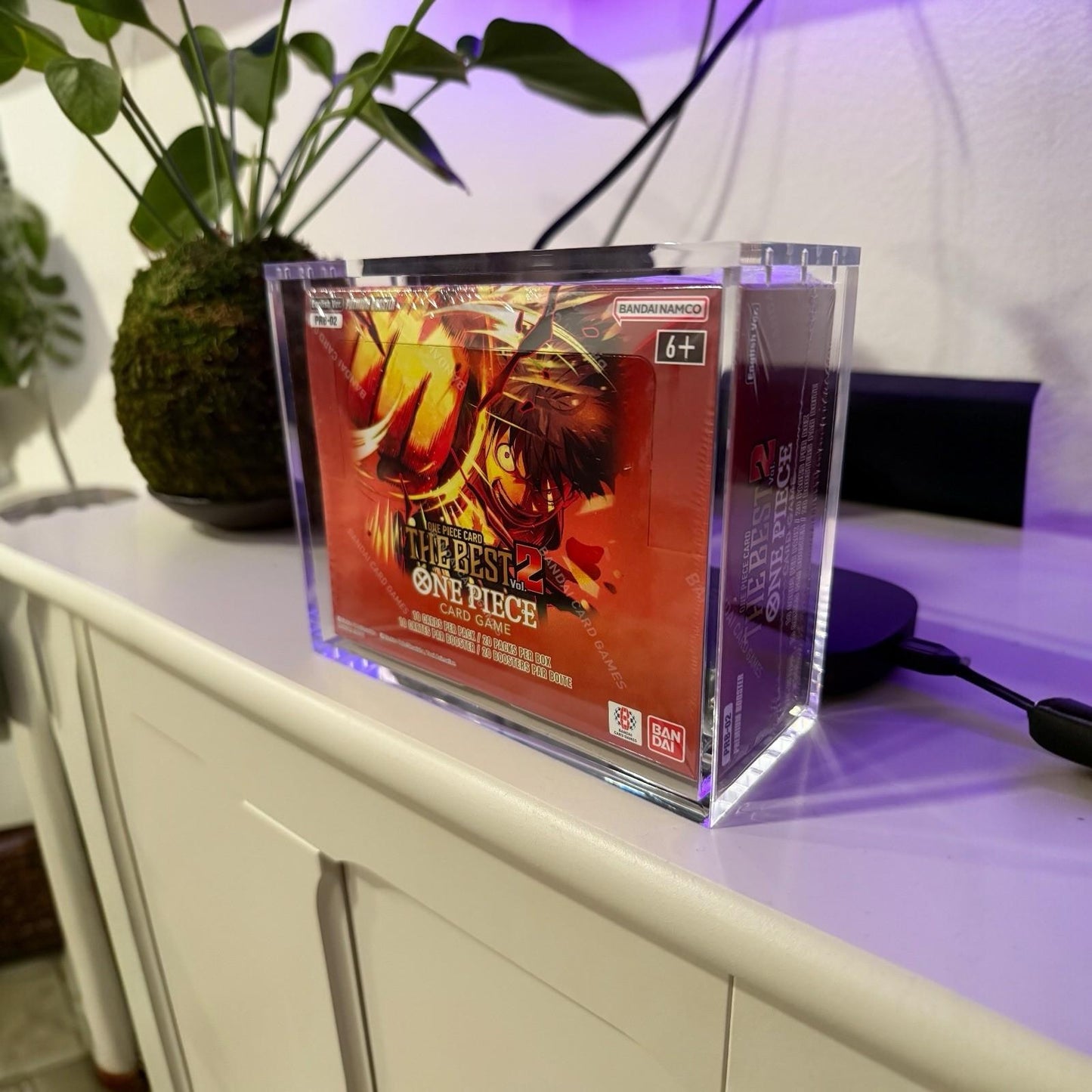 One Piece PRB-02 Booster Box Acrylic Case With Magnetic Lid