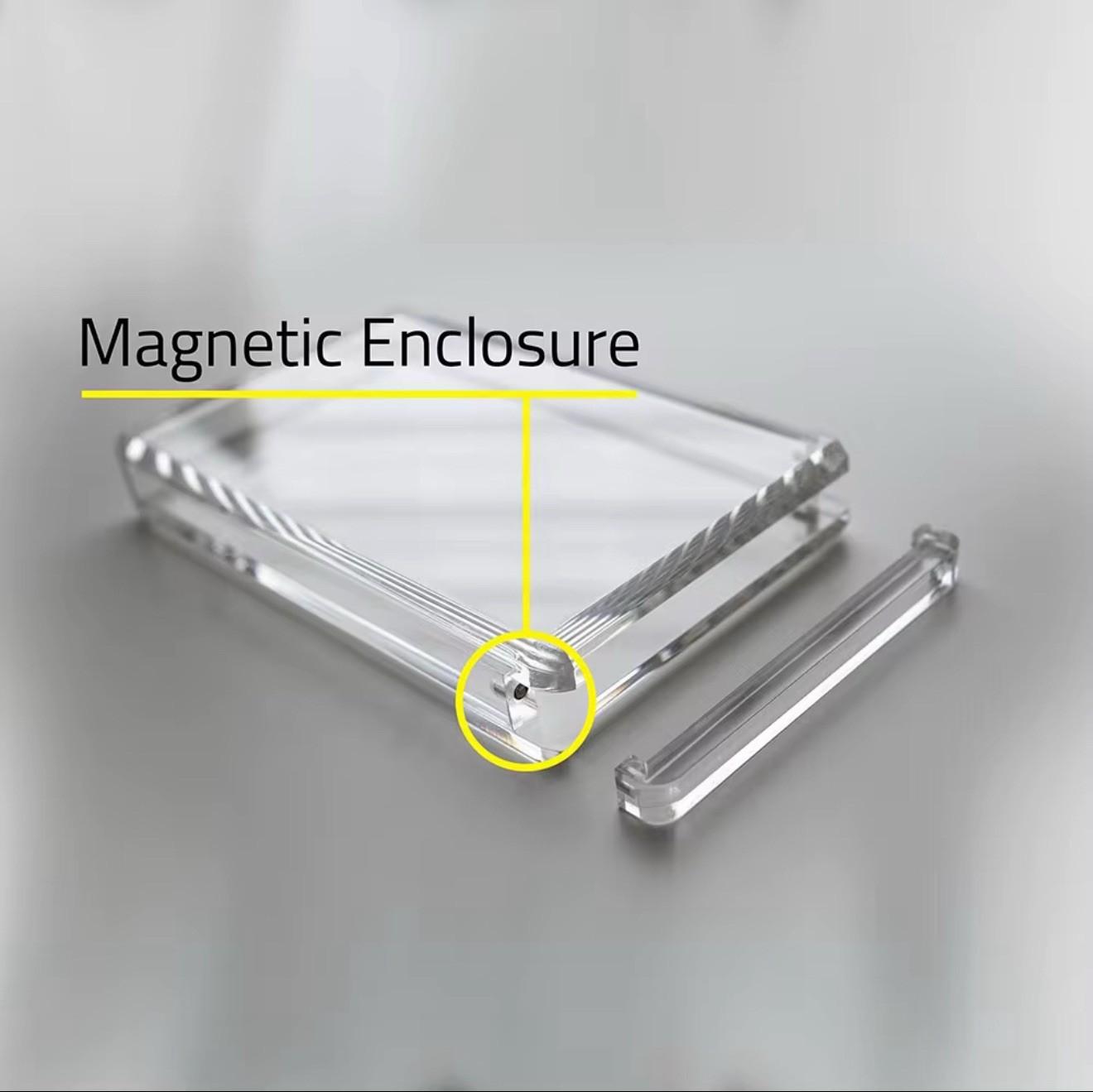 PSA/CGC/TAG Graded Card Slab Acrylic Case Display With Magnetic Lid