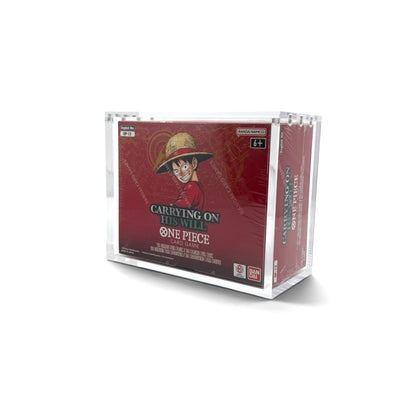 One Piece Booster Box Acrylic Display Case With Magnetic Lid
