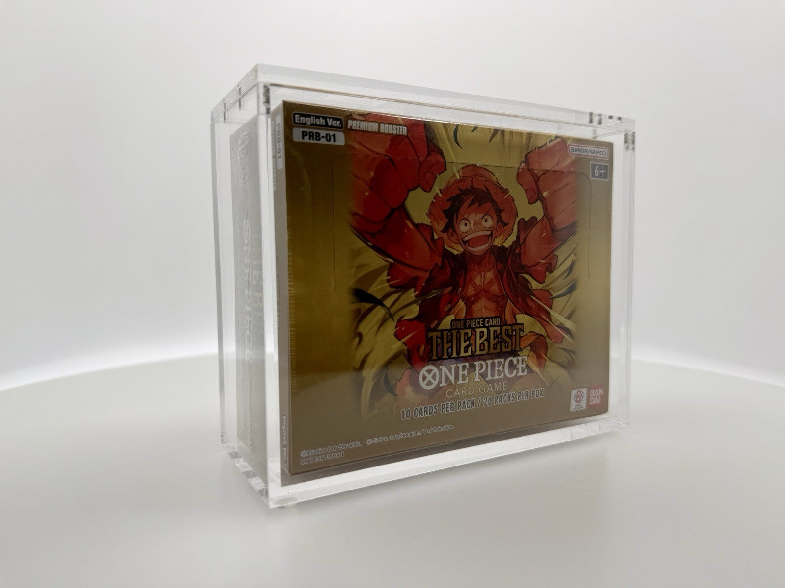One Piece PRB-01 Booster Box Acrylic Case | Magnetic Lid | Custom Fit