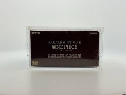 One Piece OP-02 Booster Box Acrylic Case With Magnetic Lid