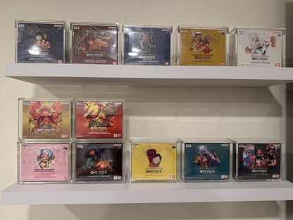 One Piece Booster Box Acrylic Case With Magnetic Lid