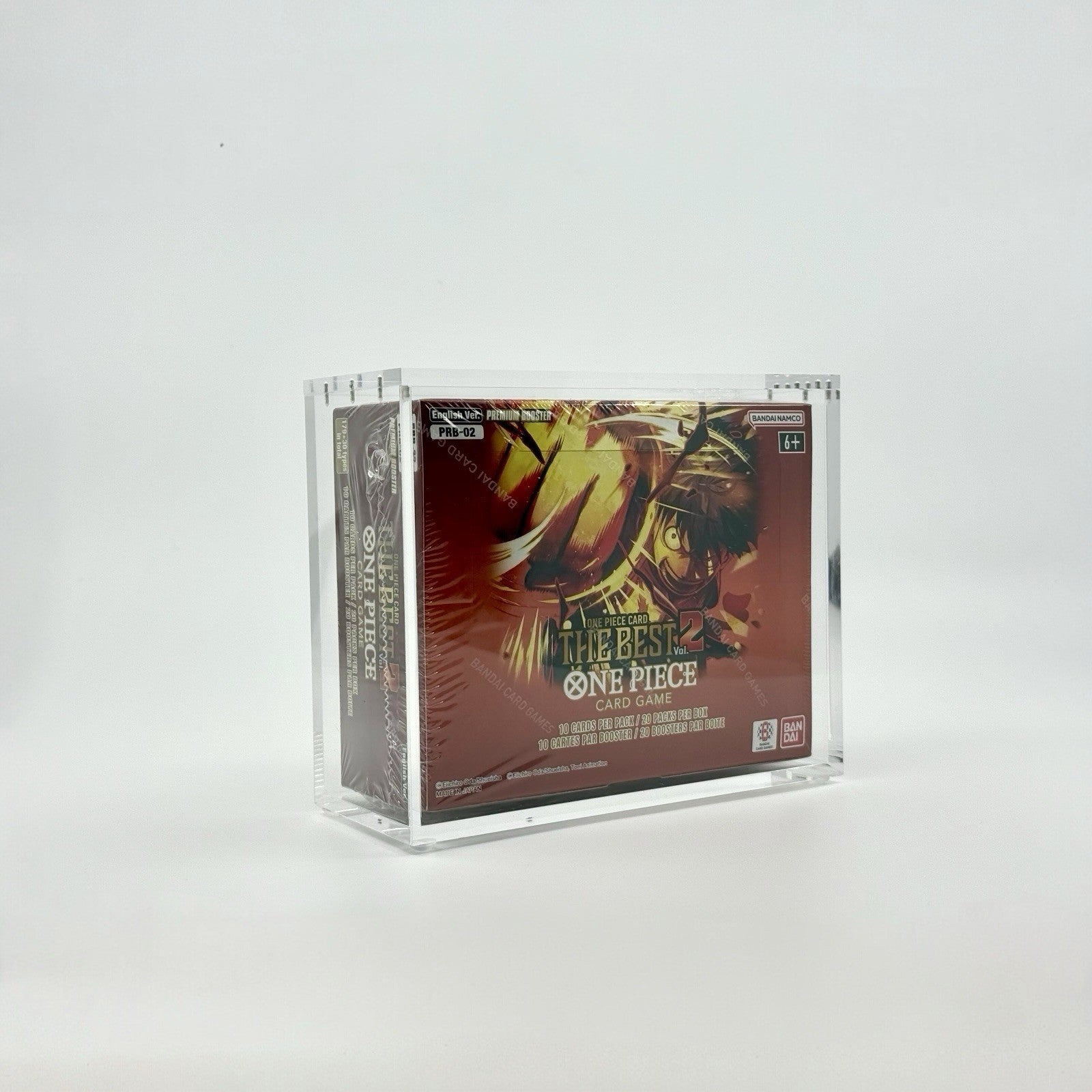 One Piece PRB-02 Booster Box Acrylic Case With Magnetic Lid One Piece PRB-02 Booster Box Acrylic Case With Magnetic Lid