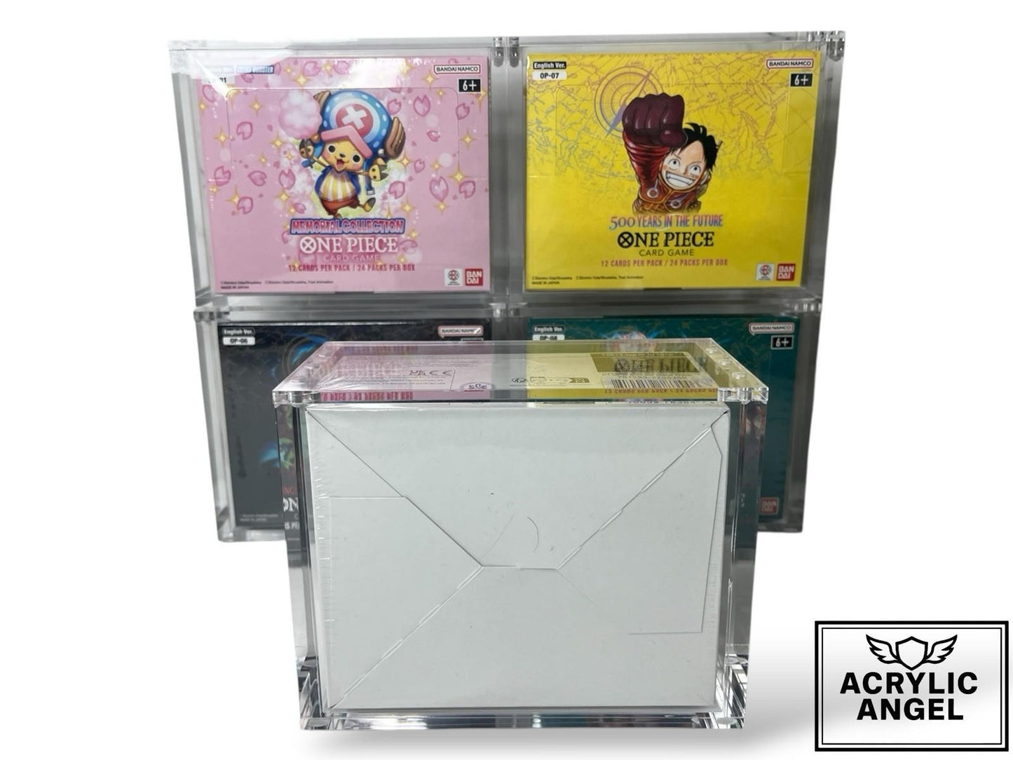 One Piece Booster Box Acrylic Case With Magnetic Lid