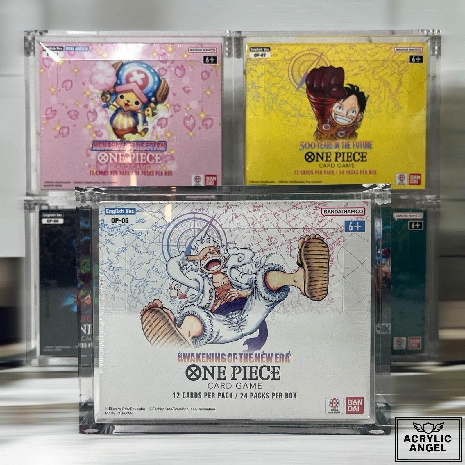 One Piece Booster Box Acrylic Case With Magnetic Lid | Clear