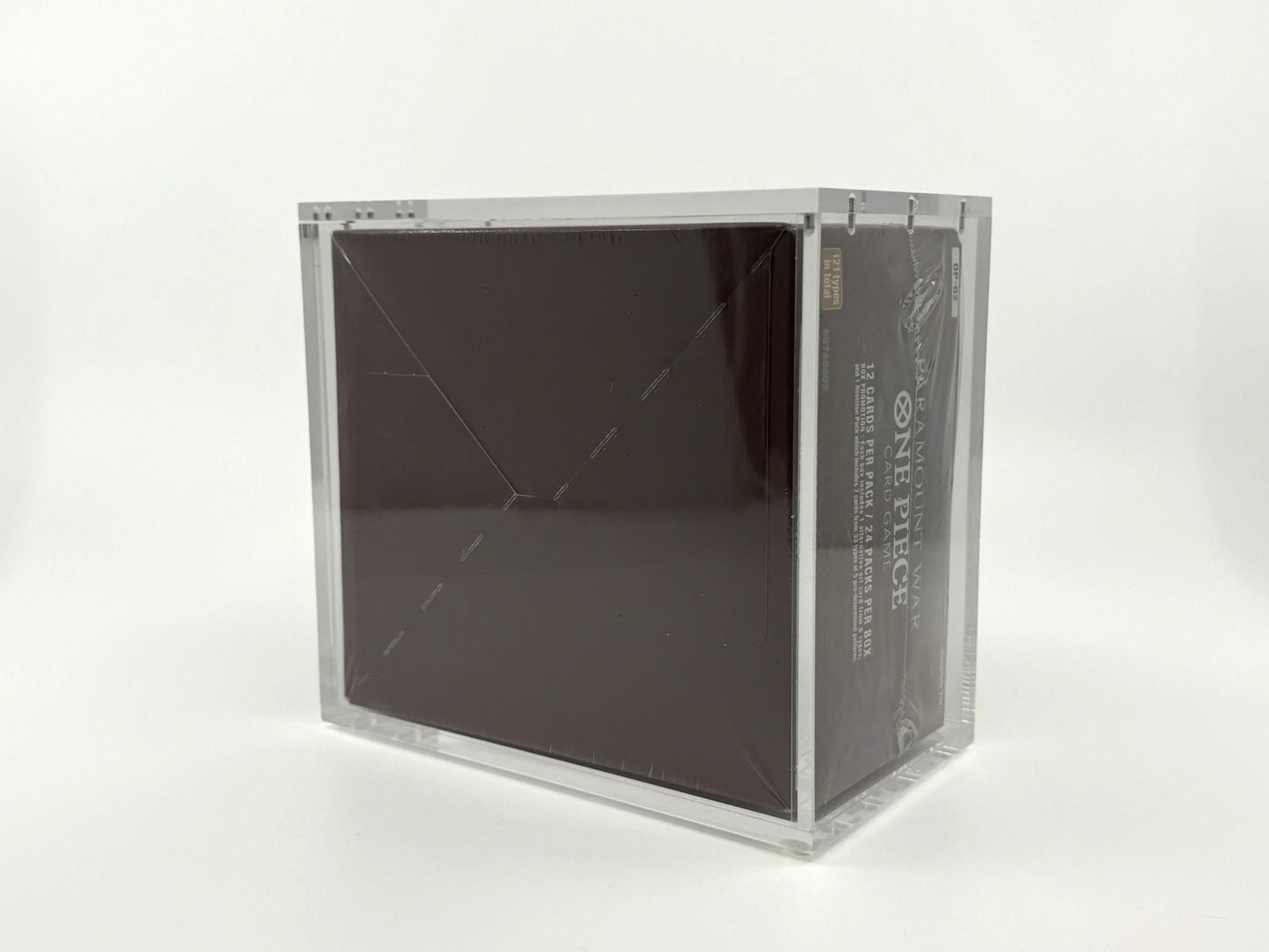 One Piece OP-02 Booster Box Acrylic Case With Magnetic Lid