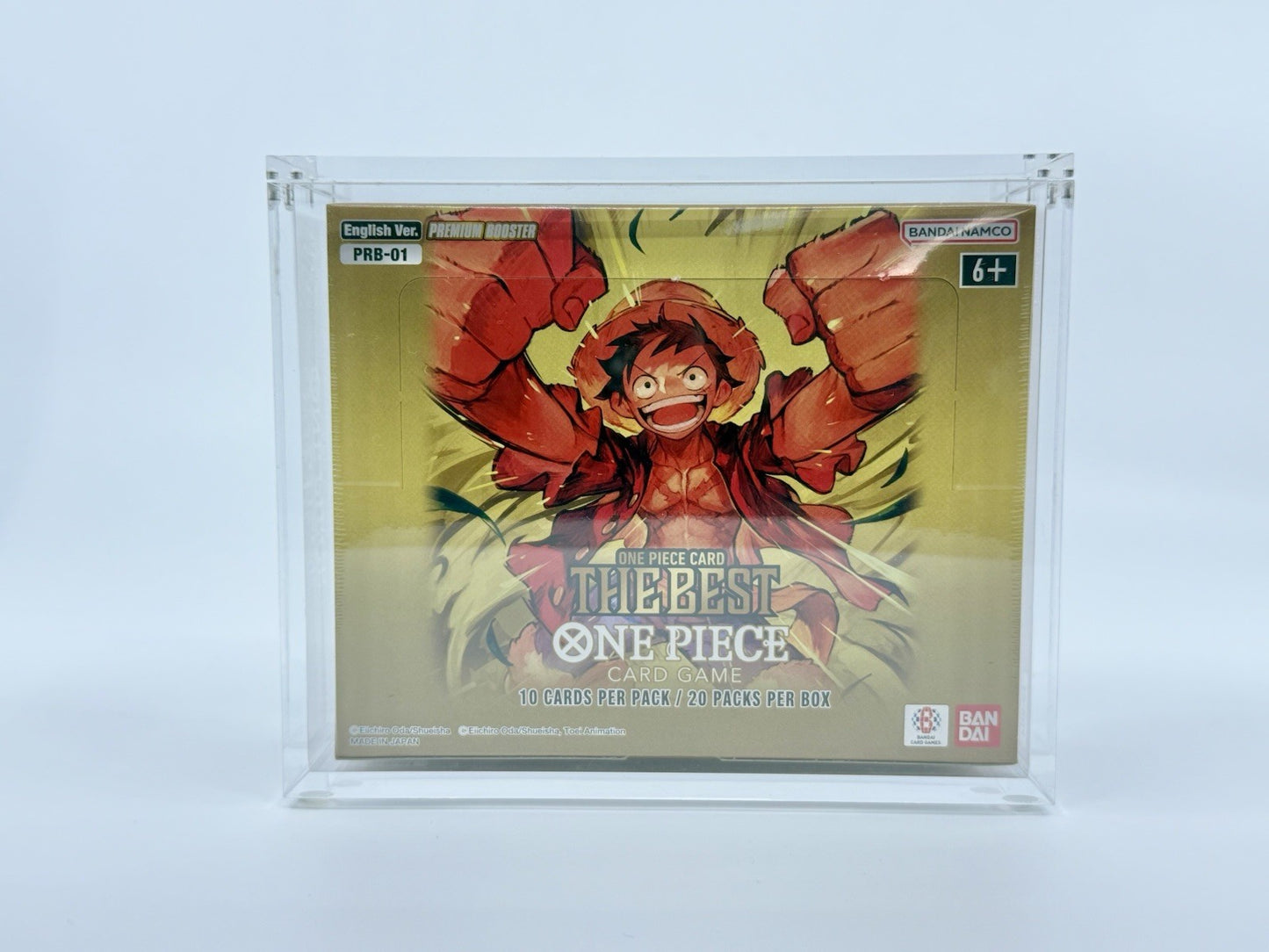 One Piece PRB-01 Booster Box Acrylic Case | Magnetic Lid | Custom Fit