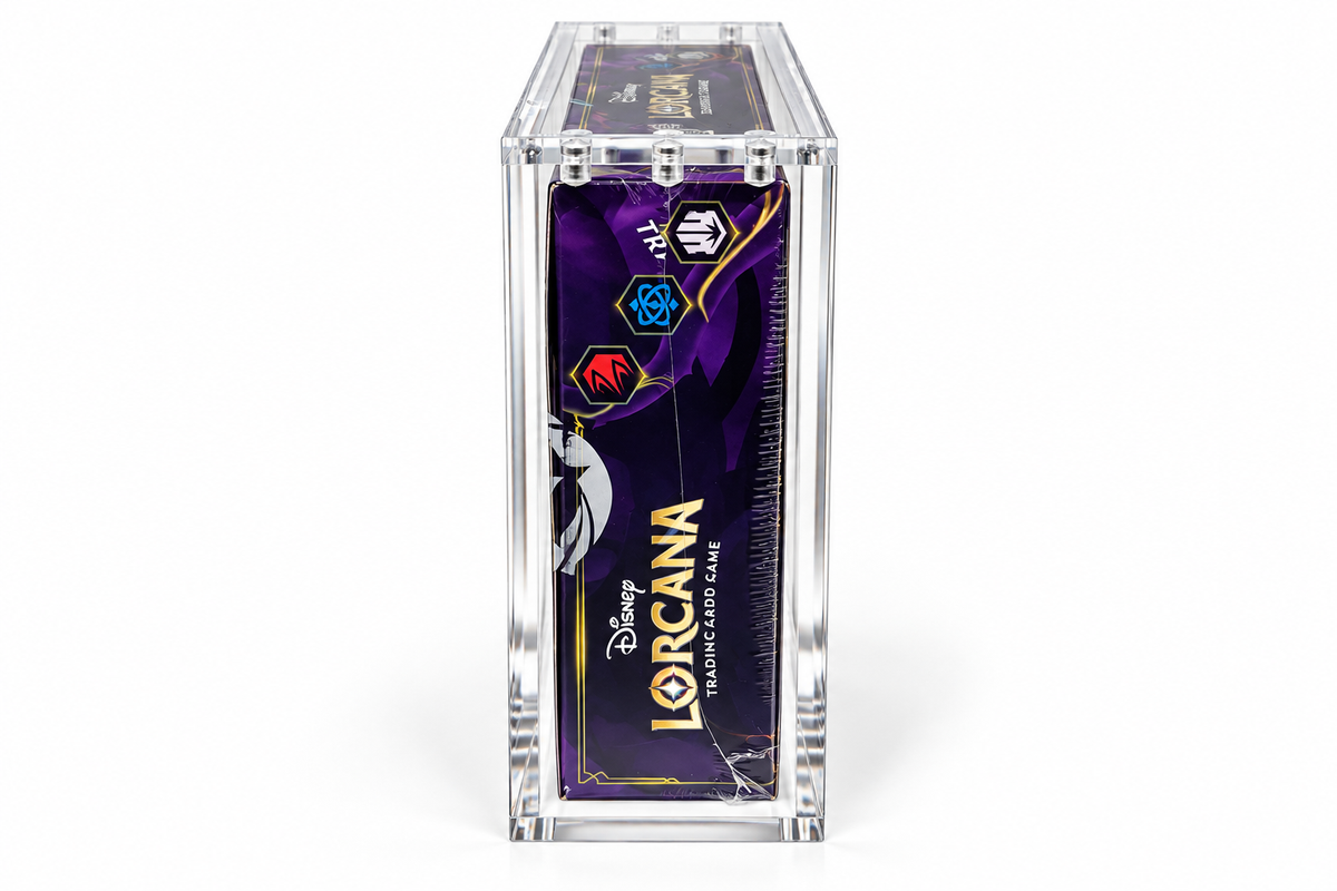 Disney Lorcana Booster Box Acrylic Display Case With Magnetic LId