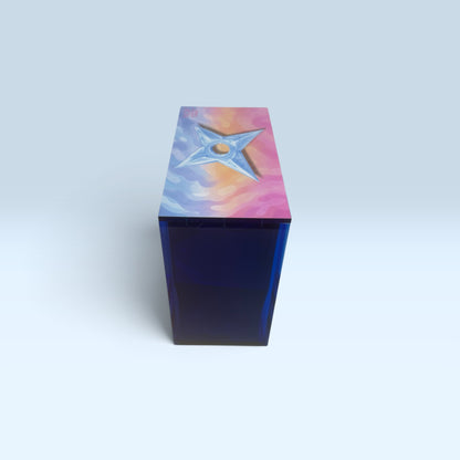 Limited Edition "Blue Ninja Star" Sapphire Blue ETB Acrylic Case With Magnetic Lid