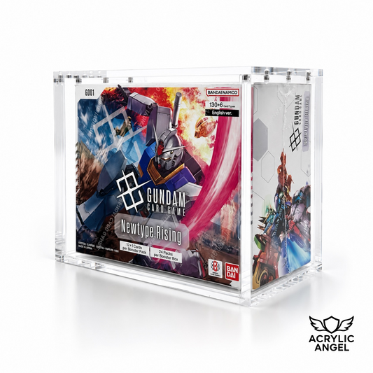 Gundam TCG Booster Box Acrylic Display Case With Magnetic Lid