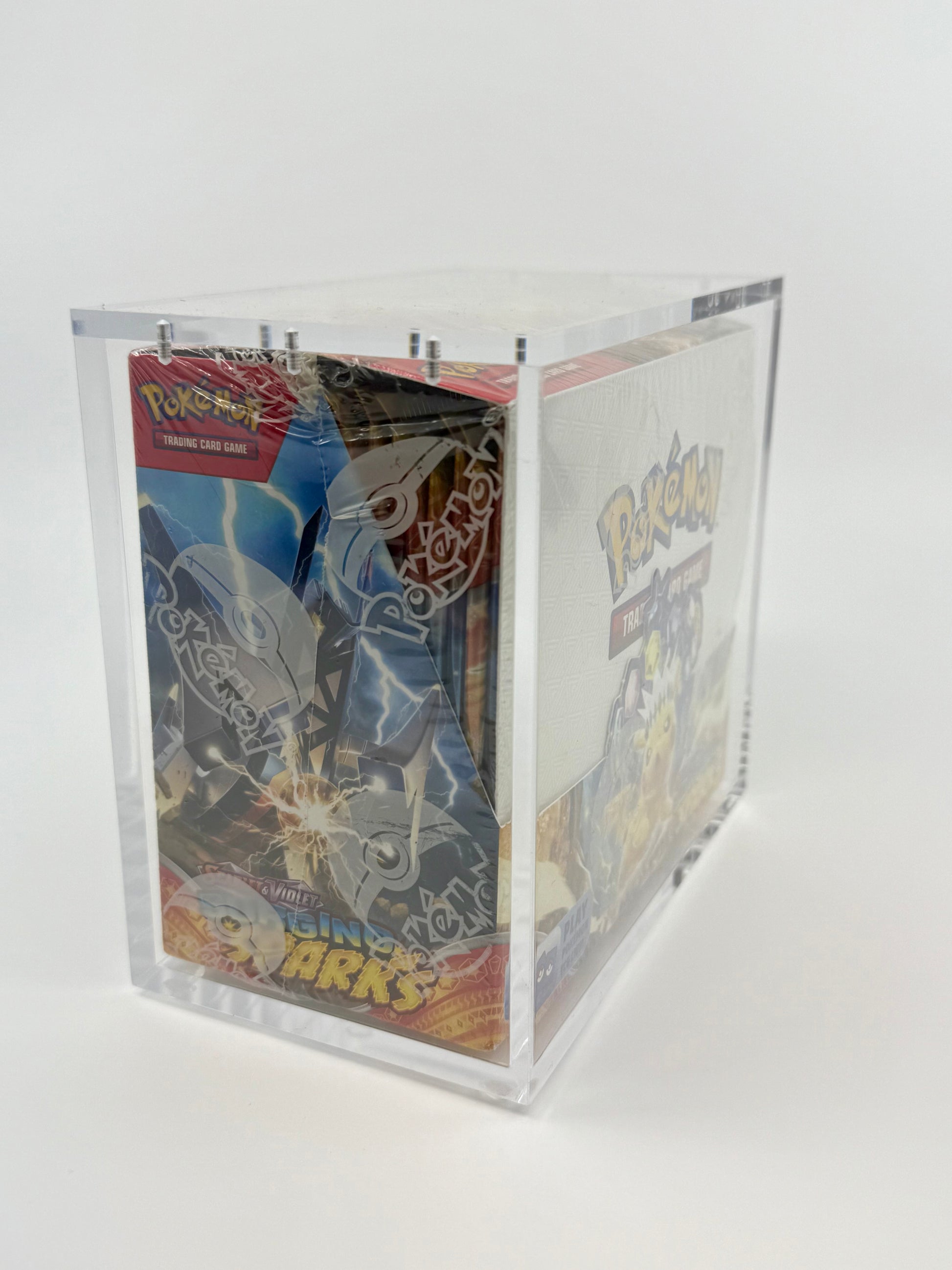 pokemon booster box acrylic case magnetic PYP Pokemon Booster Box Acrylic Display Case Top Magnetic Lid Atlas Gamers