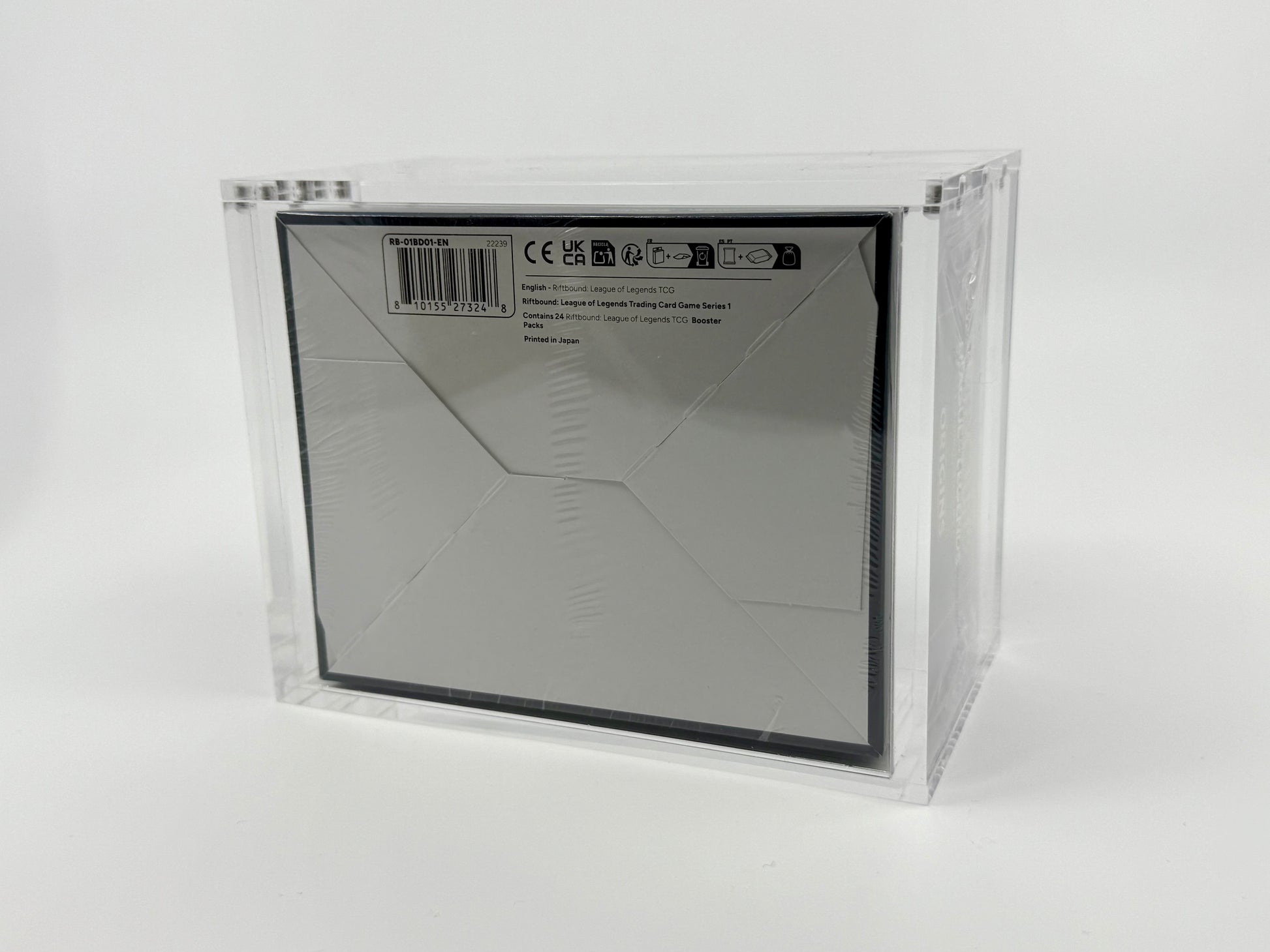 Riftbound Booster Box Acrylic Case With Magnetic Lid Riftbound Booster Box Acrylic Case With Magnetic Lid