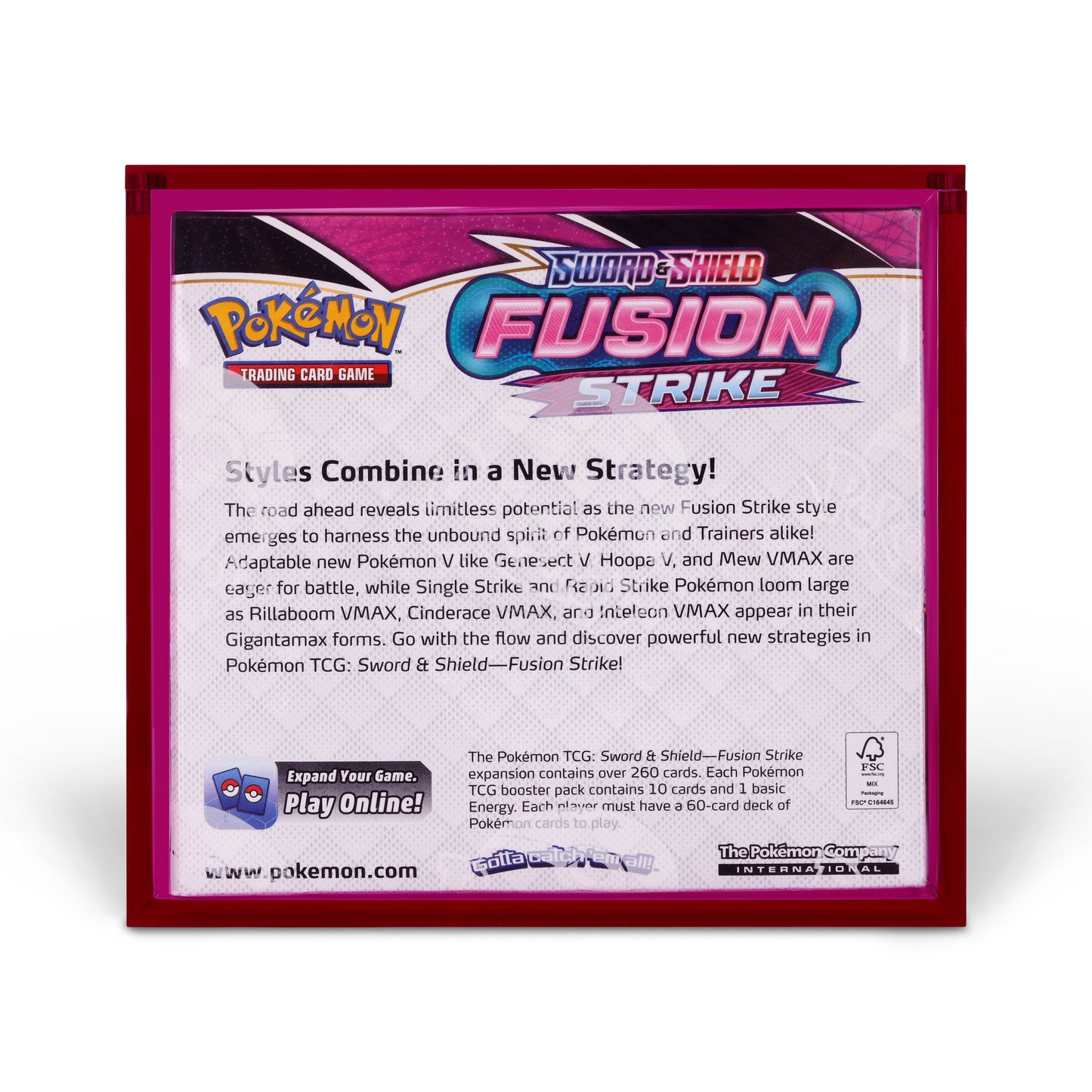 Phantom Purple Acrylic Display Case for Pokémon Booster Boxes With Magnetic Lid