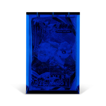 Sapphire Blue Acrylic Display Case for Pokémon Booster Boxes With Magnetic Lid