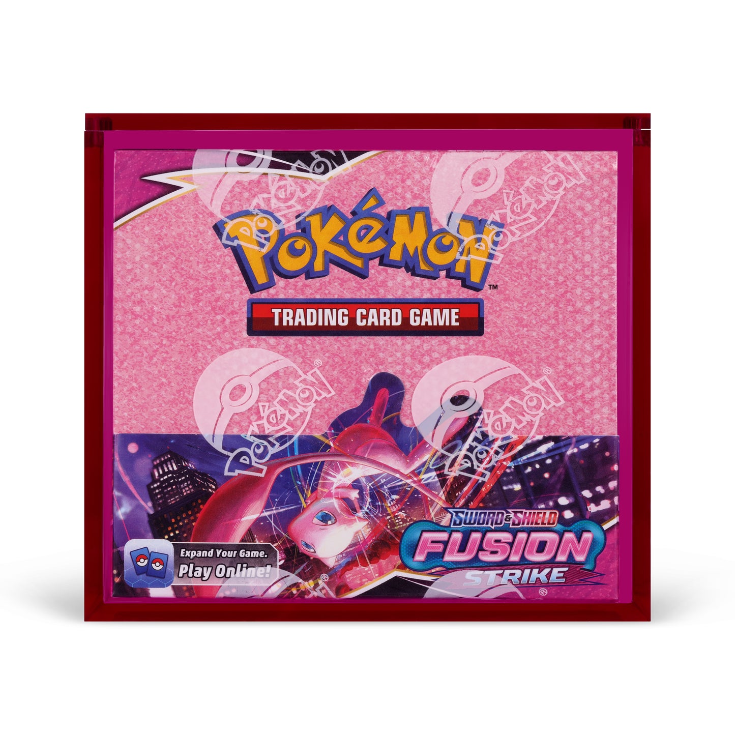 Phantom Purple Acrylic Display Case for Pokémon Booster Boxes With Magnetic Lid