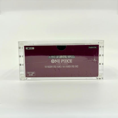 One Piece Booster Box Acrylic Case With Magnetic Lid