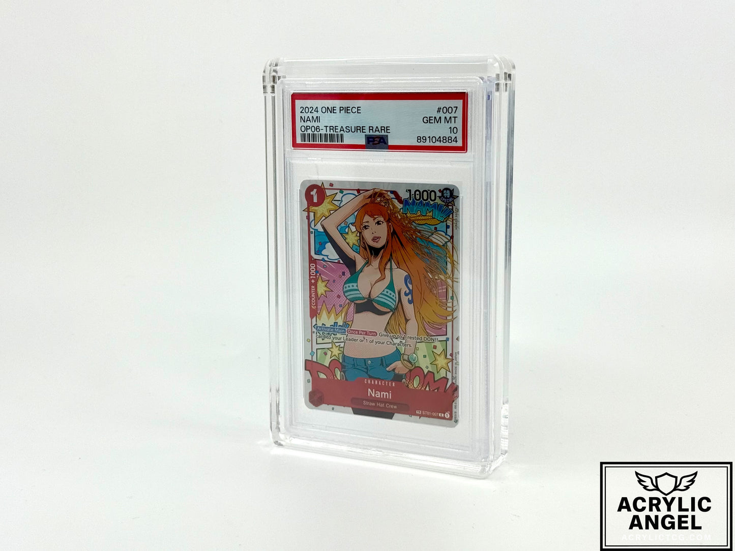 PSA/CGC/TAG Graded Card Slab Acrylic Case Display With Magnetic Lid