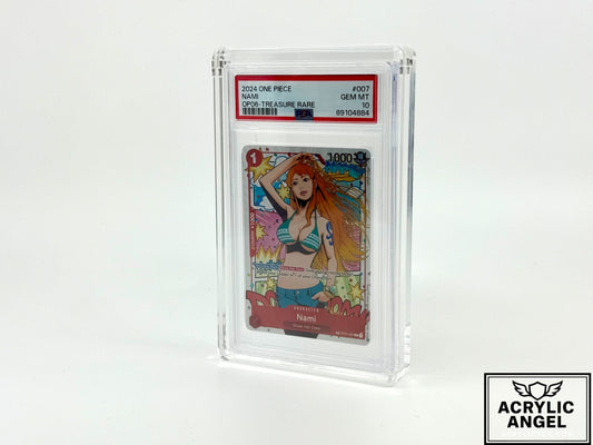 PSA/CGC/TAG Graded Card Slab Acrylic Case Display With Magnetic Lid