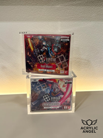 Gundam Booster Box Acrylic Case With Magnetic Lid