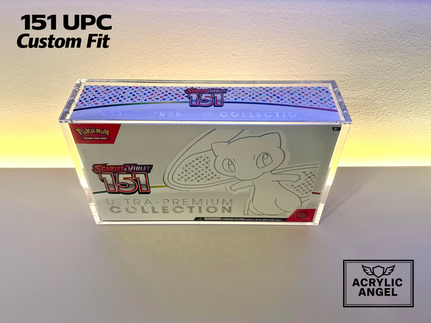 Pokemon 151 UPC Acrylic Case With Magnetic Lid