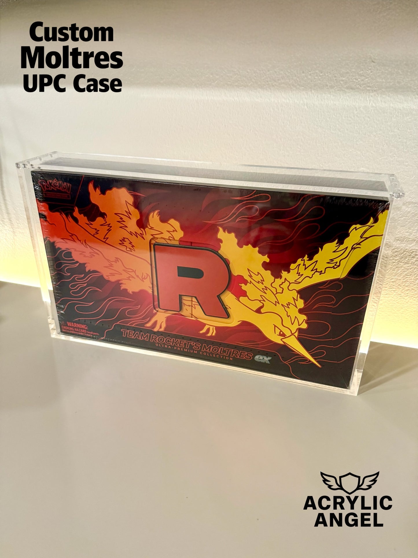 Pokemon Moltres UPC Acrylic Case With Magnetic Lid - In Stock