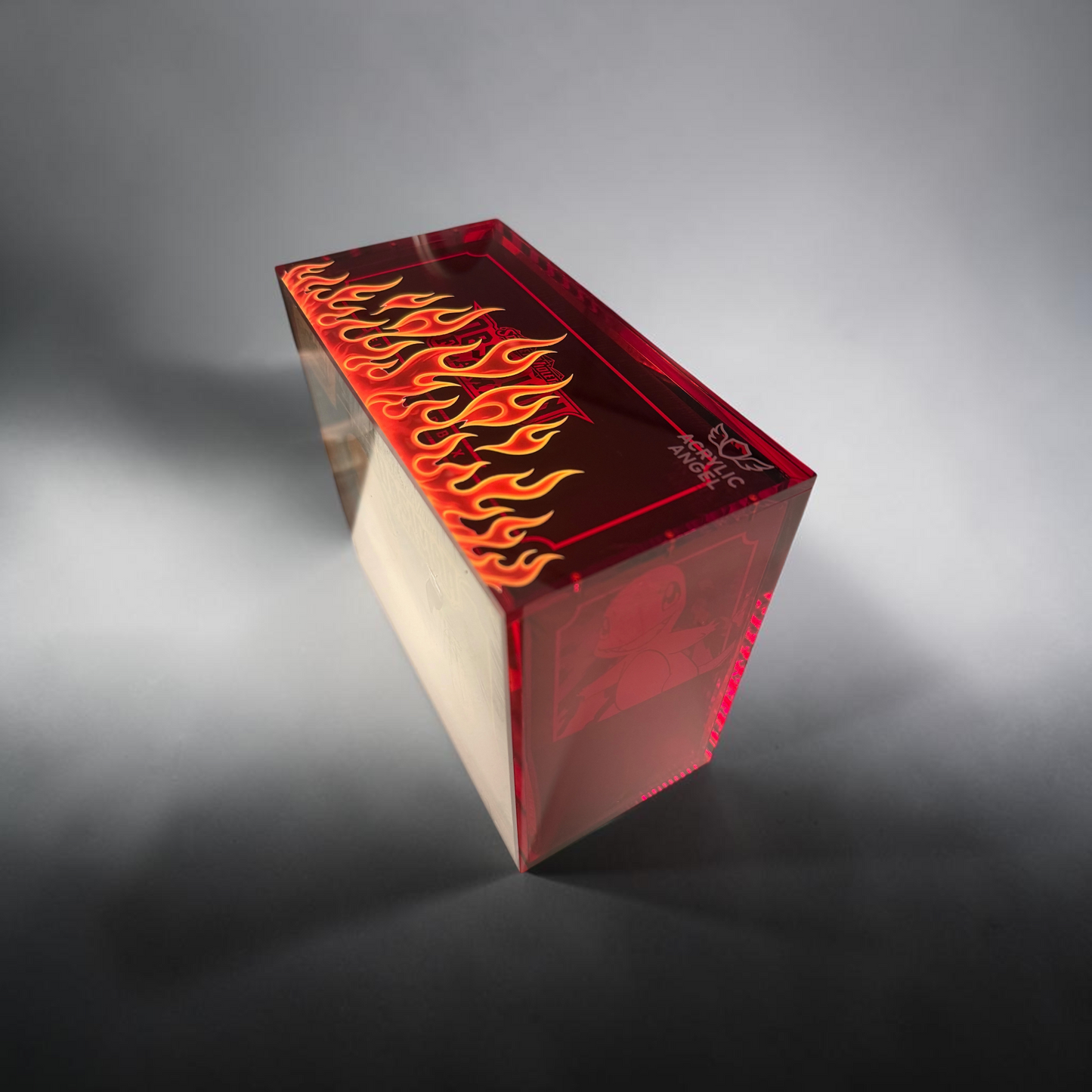 Red Flames Limited Edition Acrylic ETB Case