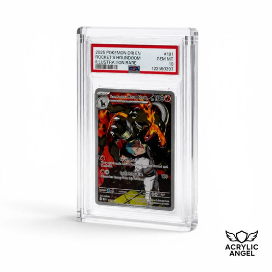 Graded Card Slab Acrylic Display Case For PSA, TAG, CGC  with Magnetic Lid