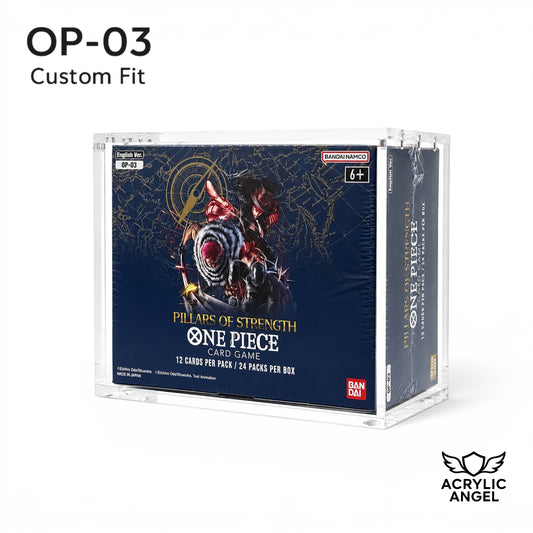 One Piece OP-03  Booster Box Acrylic Case With Magnetic Lid