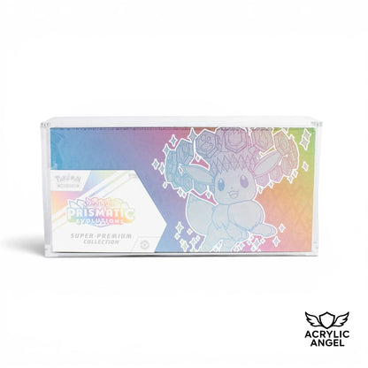 Prismatic Evolutions Super Premium Collection Acrylic Case With Magnetic Lid