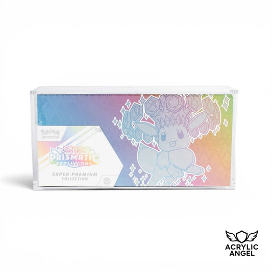 Prismatic Evolutions Super Premium Collection Acrylic Case With Magnetic Lid