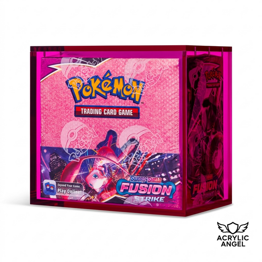 Phantom Purple Acrylic Display Case for Pokémon Booster Boxes With Magnetic Lid