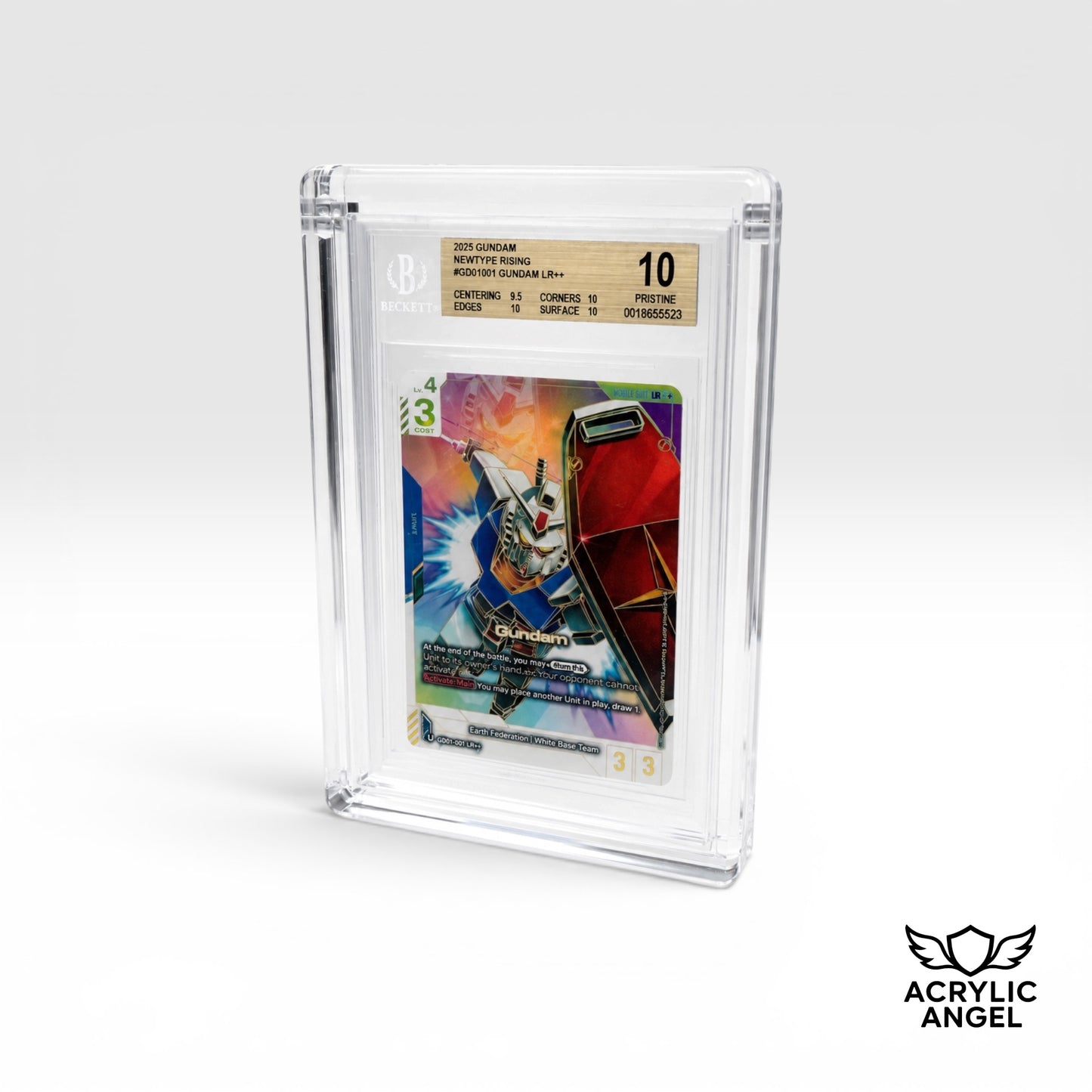 Acrylic Display Case for Beckett BGS Graded Card Slab – Magnetic Lid