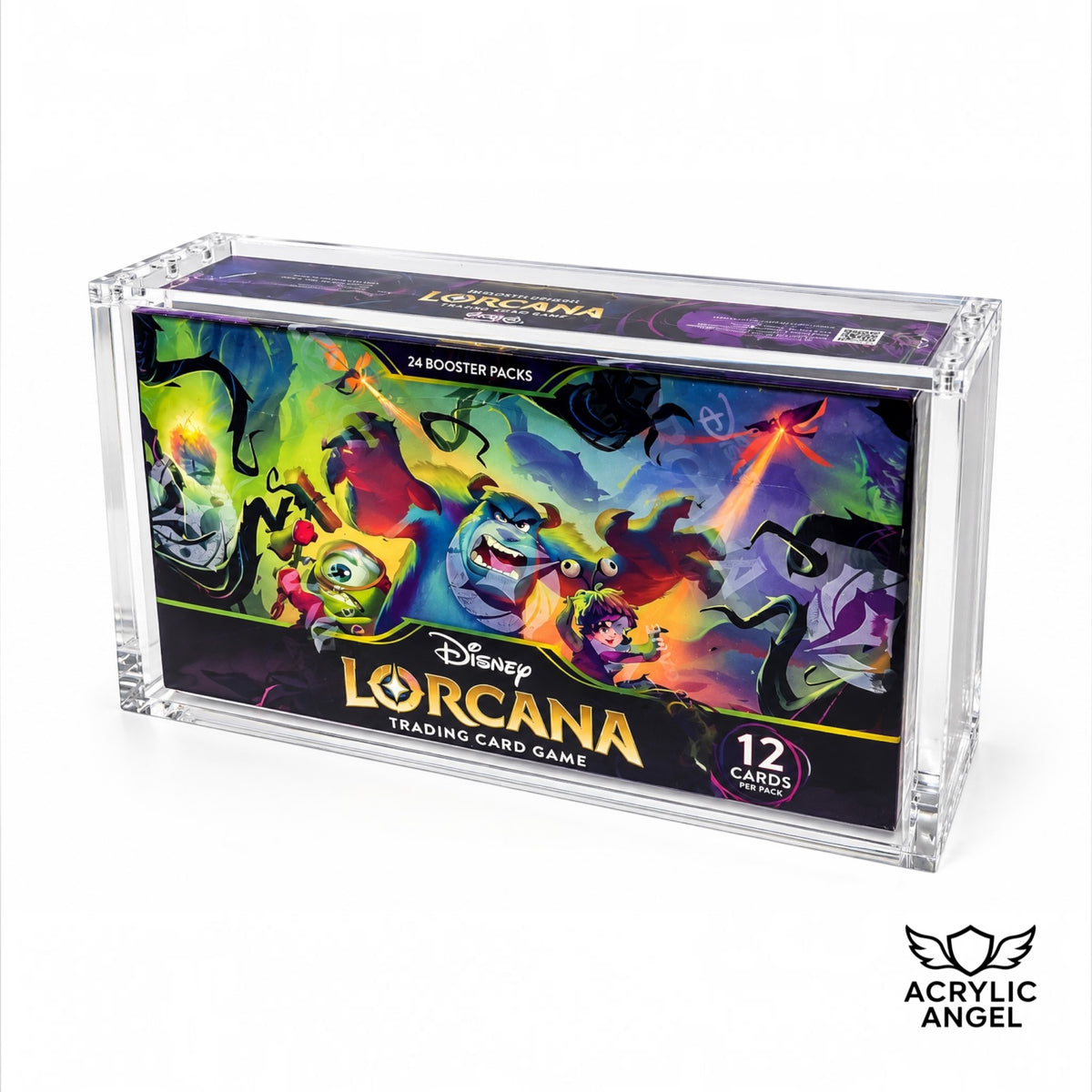 Disney Lorcana Booster Box Acrylic Display Case With Magnetic LId
