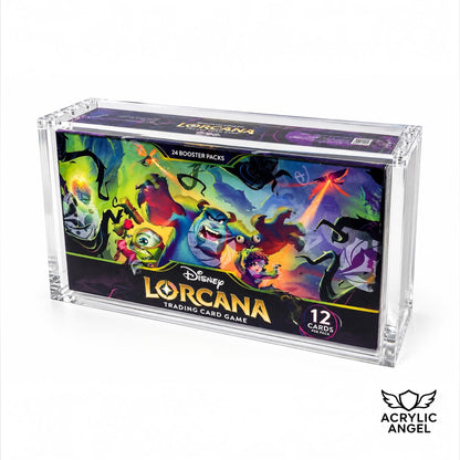 Disney Lorcana Booster Box Acrylic Display Case With Magnetic LId