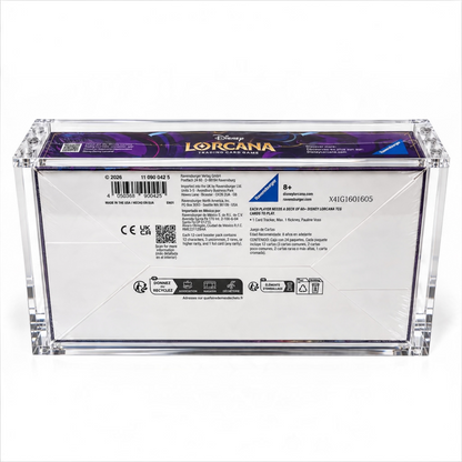 Disney Lorcana Booster Box Acrylic Display Case With Magnetic LId