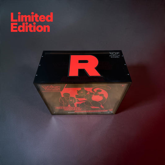 “R” Limited Edition ETB Acrylic Case – Black Acrylic