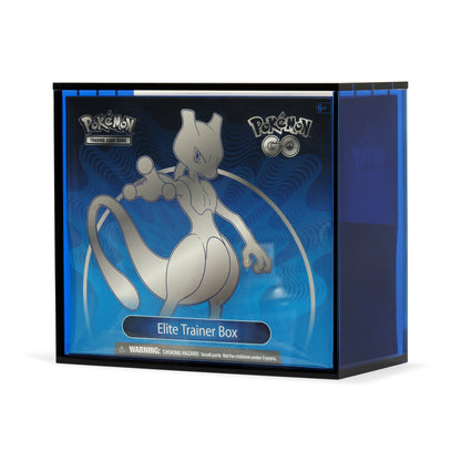 Sapphire Blue Acrylic Display Case for Pokémon Elite Trainer Boxes With Magnetic Lid