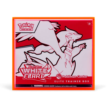 Neon Pink Colored Acrylic ETB Case With Magnetic Lid